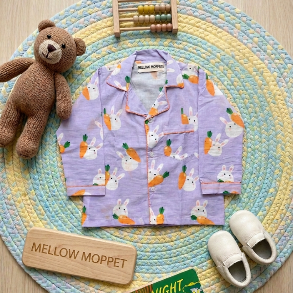 Bunny's Carrot Full Sleeves Nightsuit