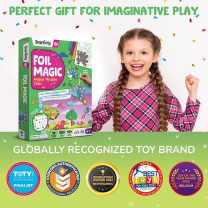 Smartivity Foil Magic - Animal Wisdom Tales STEM Toy for Kids 4+