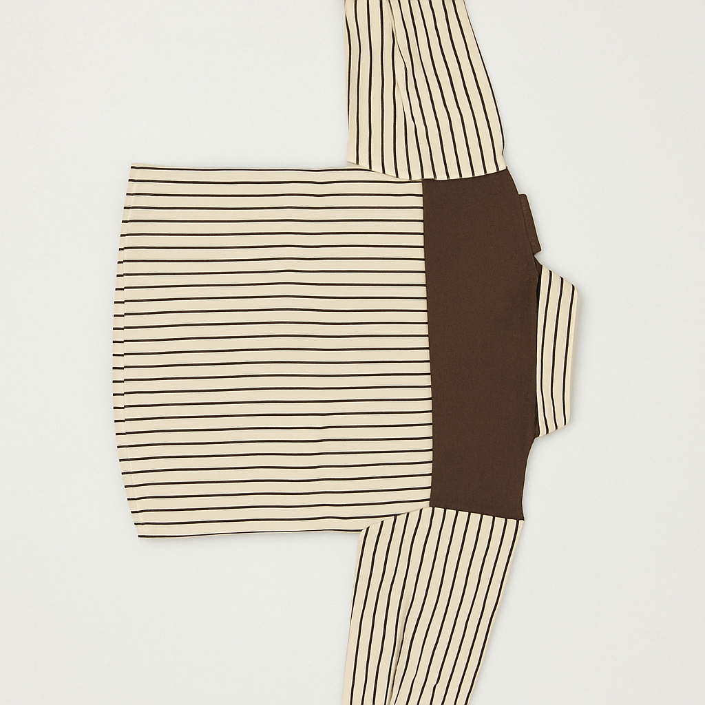 Full Sleeves Striped Shirt and Jeans Set