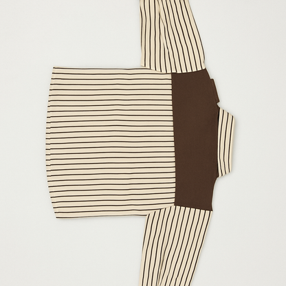 Full Sleeves Striped Shirt and Jeans Set