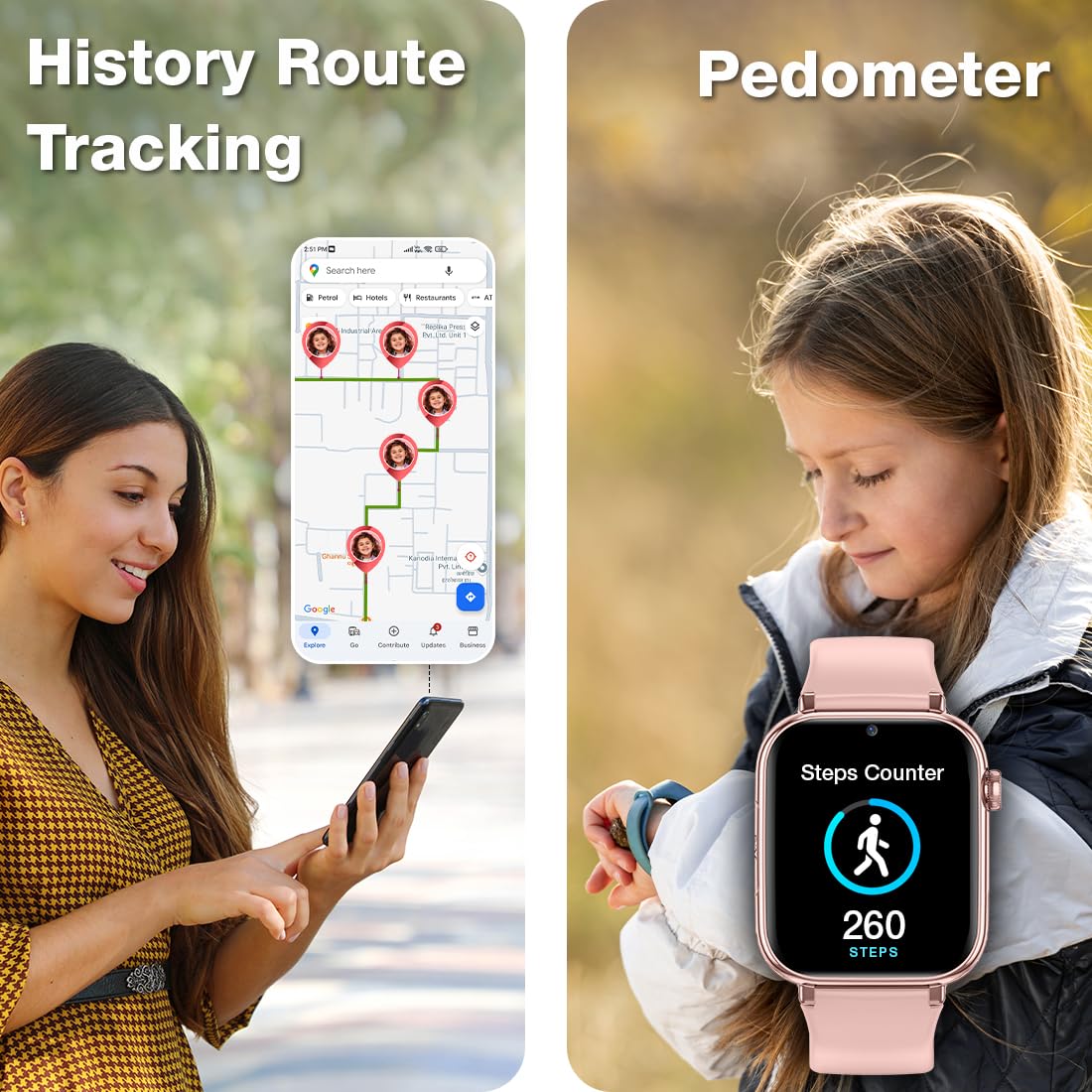 Sekyo Magic Pro Kids Smartwatch with Calling | Live & Accurate GPS Tracking, Video Call, SOS Alert, Route History, Pedometer & Games | 4G/5G SIM Support | Parent App & Habit Coach | Boys & Girls