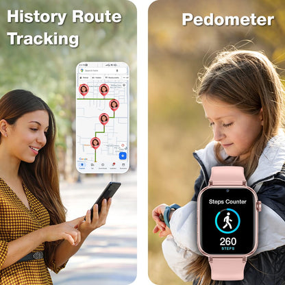 Sekyo Magic Pro Kids Smartwatch with Calling | Live & Accurate GPS Tracking, Video Call, SOS Alert, Route History, Pedometer & Games | 4G/5G SIM Support | Parent App & Habit Coach | Boys & Girls