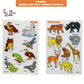 Wooden Peg Animals and Birds Puzzle Combo