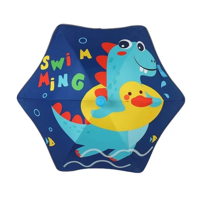 Splashing Dino theme, Canopy Shape Umbrella for Kids, 2-6Years.