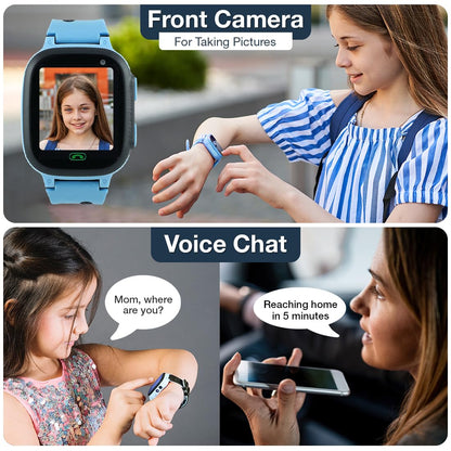 Sekyo S2 Pro Kids Smartwatch with Calling | GPS Location Tracking, SOS Alert, Camera, Safe Zone & Family Chat | 4G/5G SIM Support | App-Controlled | Long Battery Life