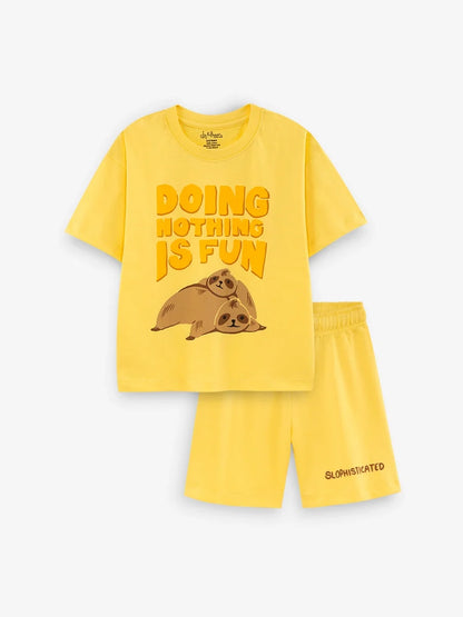 Doing Nothing Is Fun Oversized Cord Set
