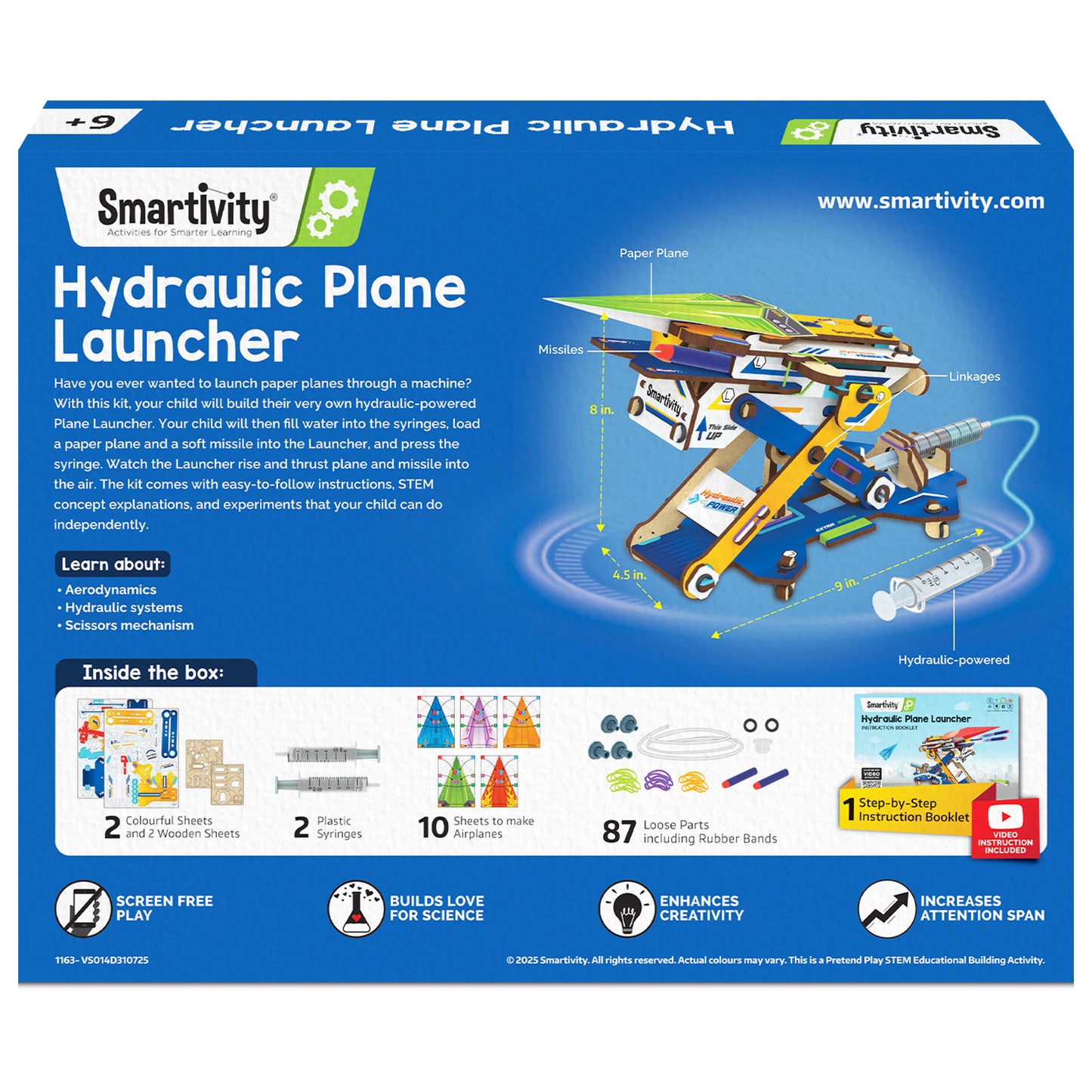 Smartivity Hydraulic Plane launcher STEM Toy for Kids 6+