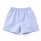 Cotton Co-ord Set with Bicycle Patch | Light Blue Shirt & Shorts Summer Outfit for kids