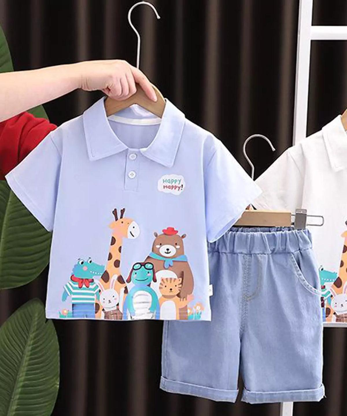 Jungle Theme T-Shirt & Shorts Set