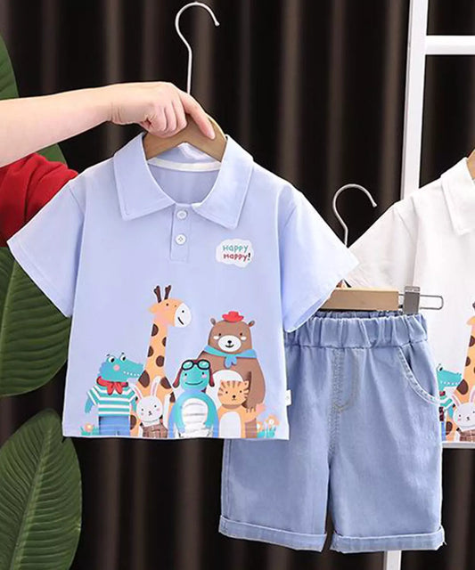 Jungle Theme T-Shirt & Shorts Set