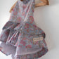 Flutter sky blue butterfly halter top skirt co-ord