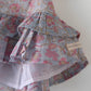 Flutter sky blue butterfly halter top skirt co-ord