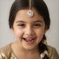 Choko Girls Set of 2 Multicolor Round Crystal Stone Maang Tikka
