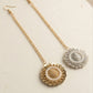 Choko Girls Set of 2 Gold & Silver Gota Patti Pearl Border Maang Tikka