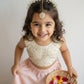 Choko Girls Set of 2 Gold & Silver Gota Patti Pearl Border Maang Tikka