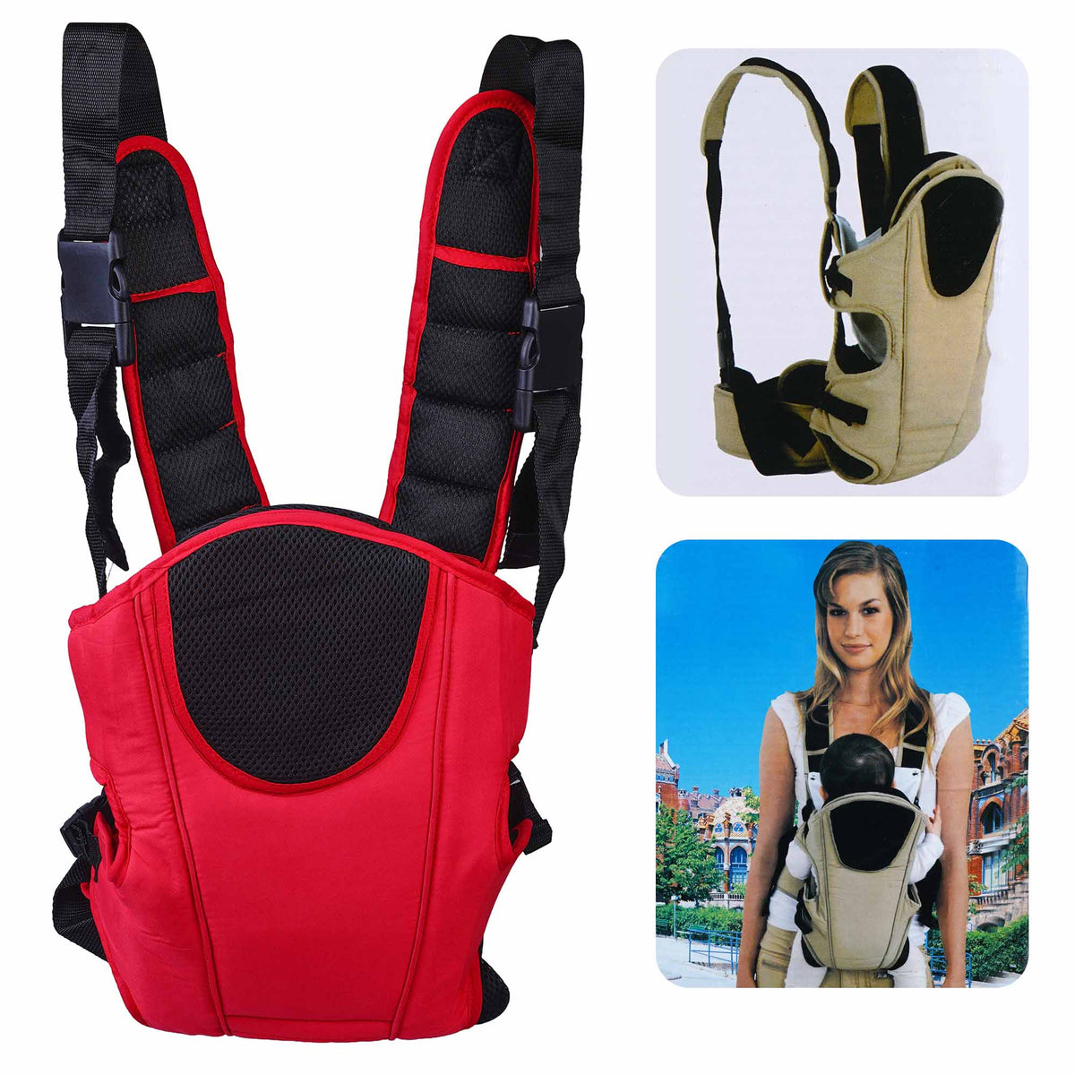 Red & Black Baby Carrier