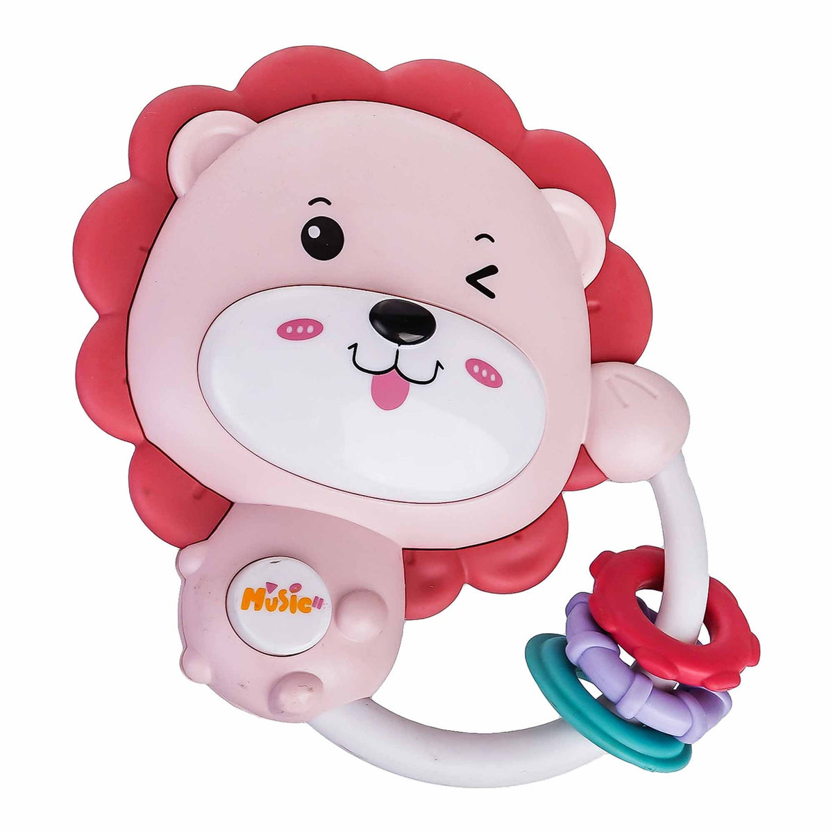 Cute Lion Baby Rattle Toy