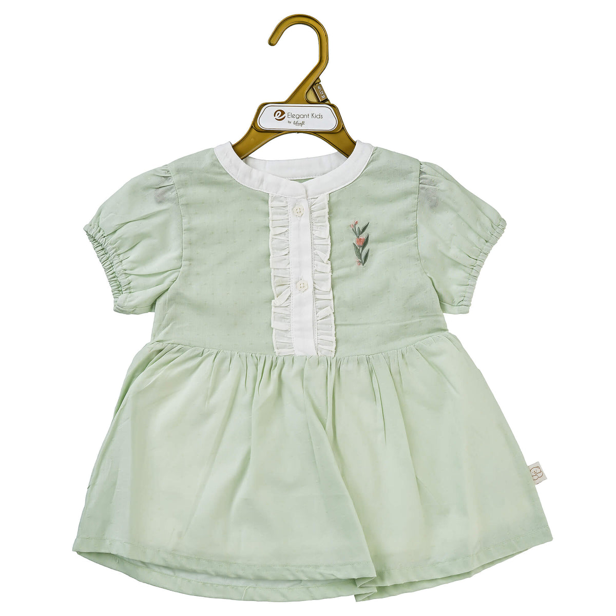 Sprig & Ruffle Pintuck Top & Diaper‑Cover Set