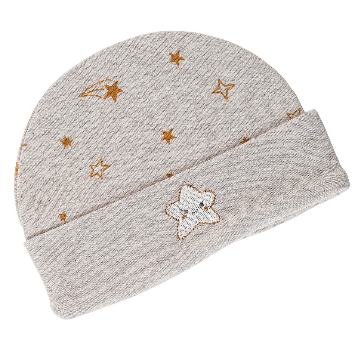Printed Hat with Solid Cuff