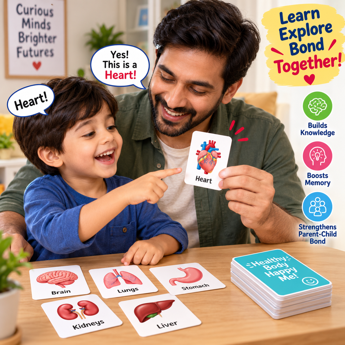 iLearnNGrow Baby’s First Body Parts Flash Cards – Educational Learning Flashcard Set for Kids