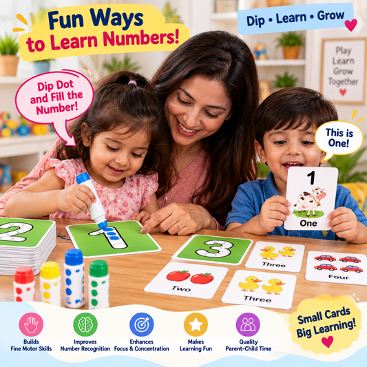 iLearnNGrow Baby’s First Numbers Flash Cards – Numeracy Flashcard Set for Kids