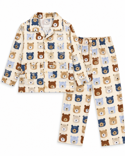 Bearly Everland Kids Cotton Night Suit