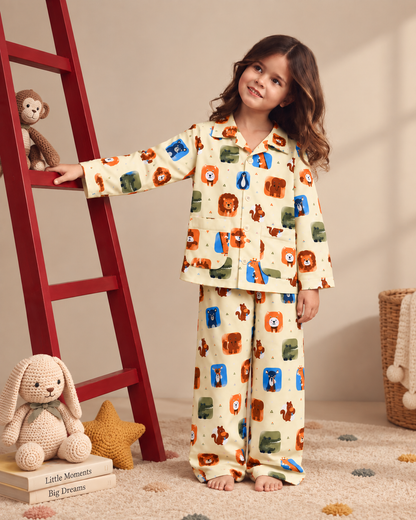 Critter Carnival Kids Cotton Night Suit