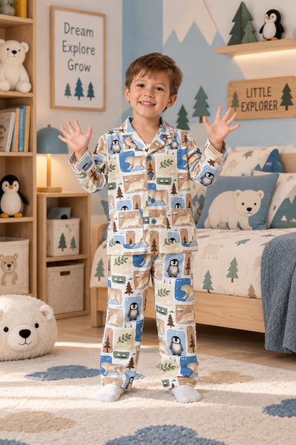 Woodland Wonders Kids Cotton Night Suit