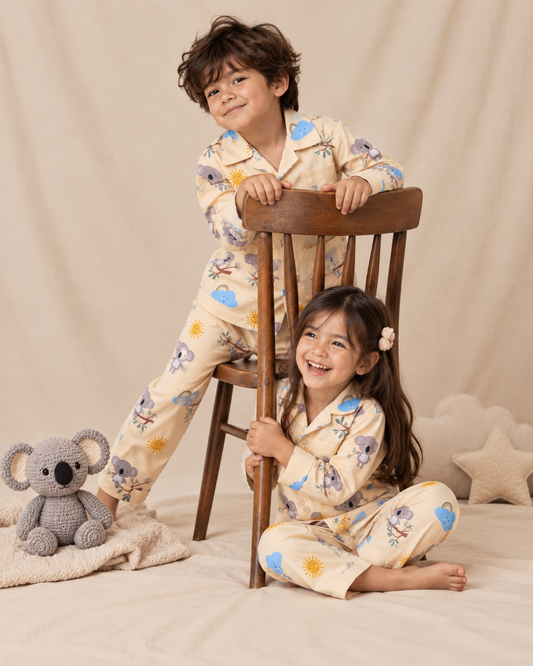 Koala's Cloud Club Kids Cotton Night Suit