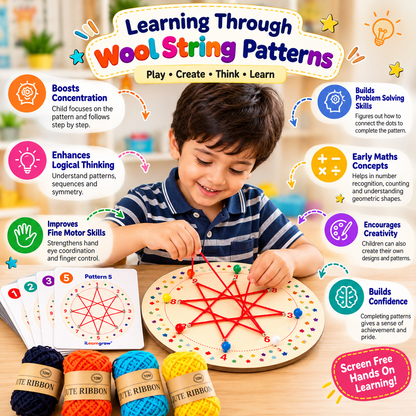 iLearnNGrow Unique Design Montessori Winding Pattern Games Educational Intelligent Toys for Kids