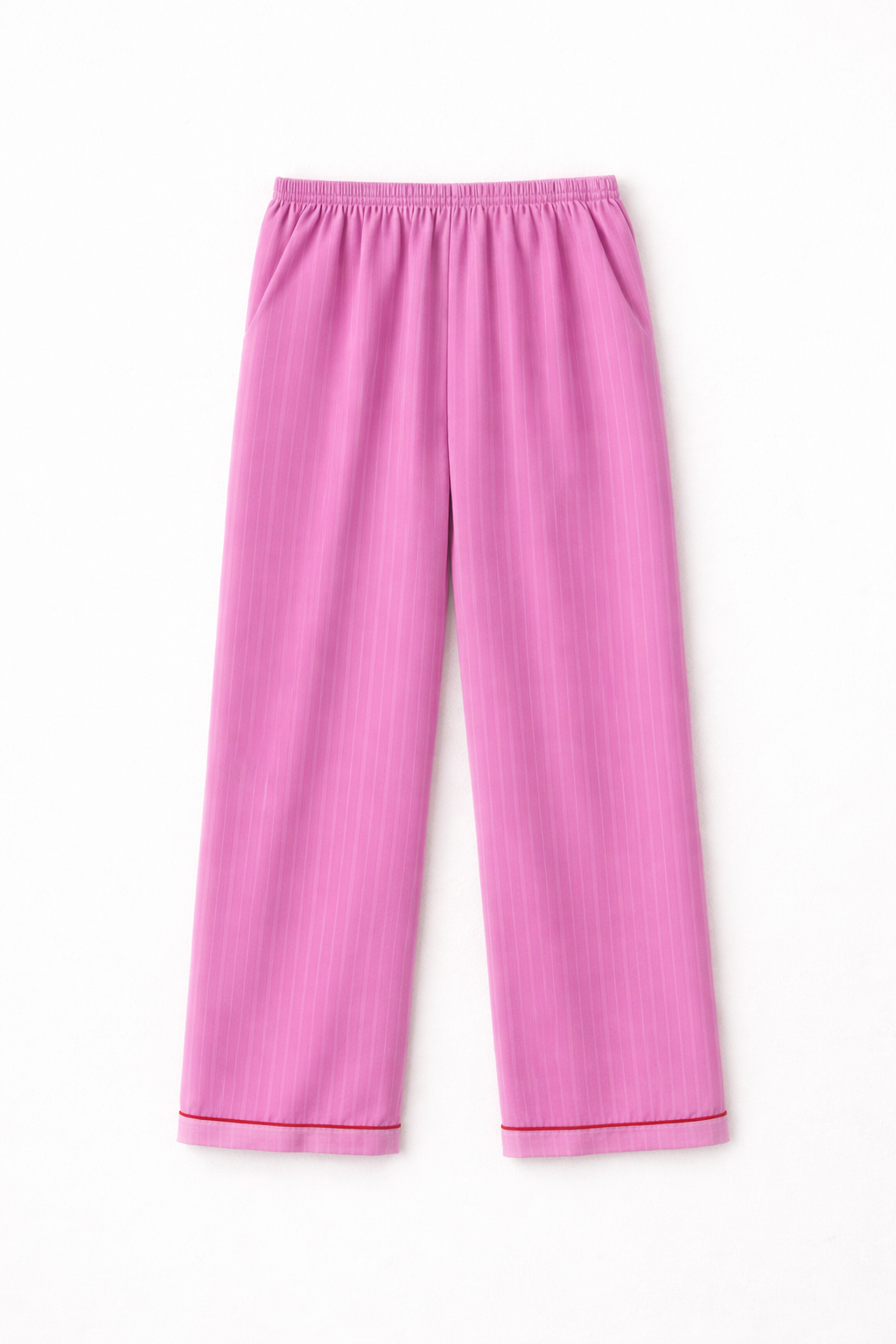 Pure Cotton Pink Full Sleeves Night Suit with Heart Pocket Detail