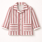 Cotton Striped Night Suit with Dual Functional Pockets - Off White
