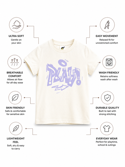 KODA Bamboo Graphic T-Shirt – Lightning Play Print Kids T-Shirt