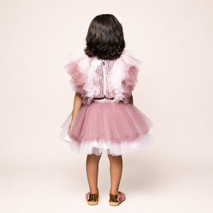 Sequin Top And Skirt Set