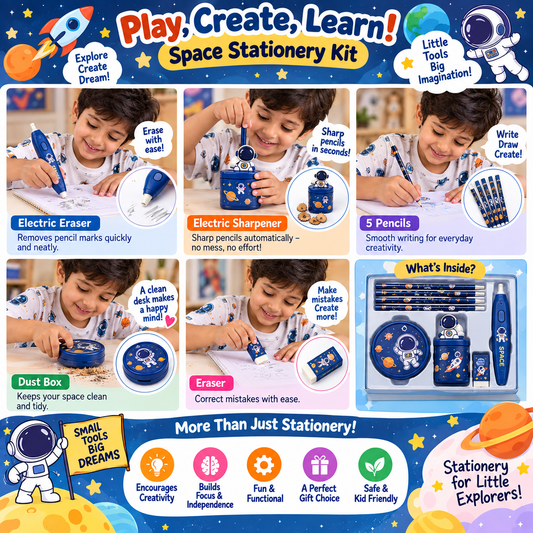 iLearnNGrow Electronic Stationery Kit – Complete Electric Study & Desk Helper for Kids