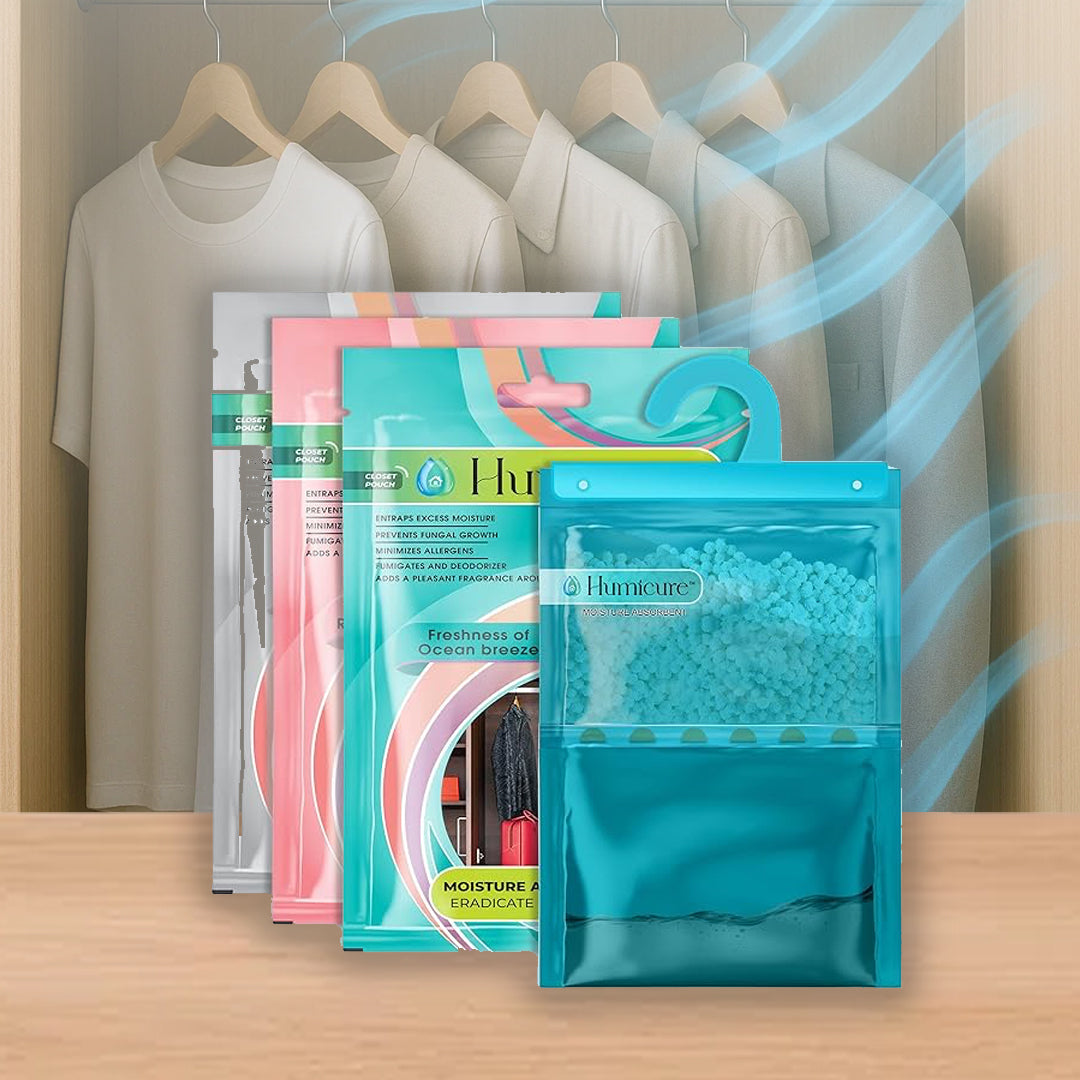 Humicure Moisture Absorber Hanging Bags - 400g / 1L Charcoal 1