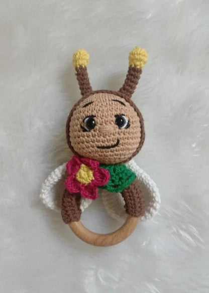 Butterfly Crochet Rattle