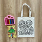 DIY Colouring Tote Bags