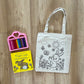DIY Colouring Tote Bags