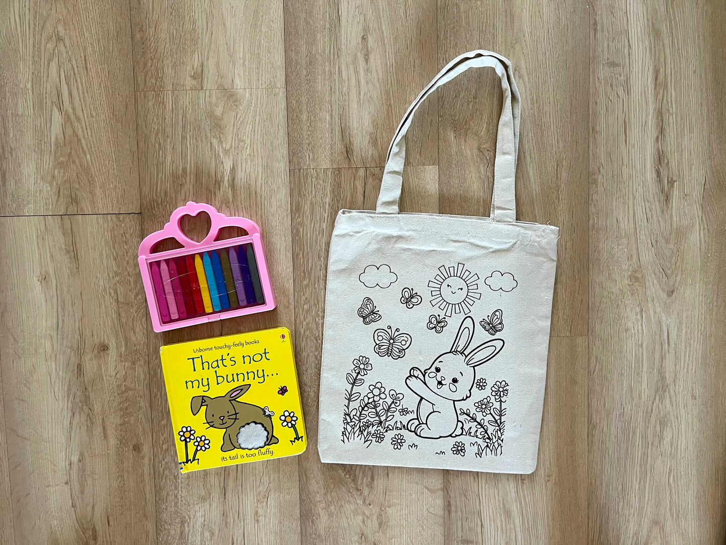 DIY Colouring Tote Bags