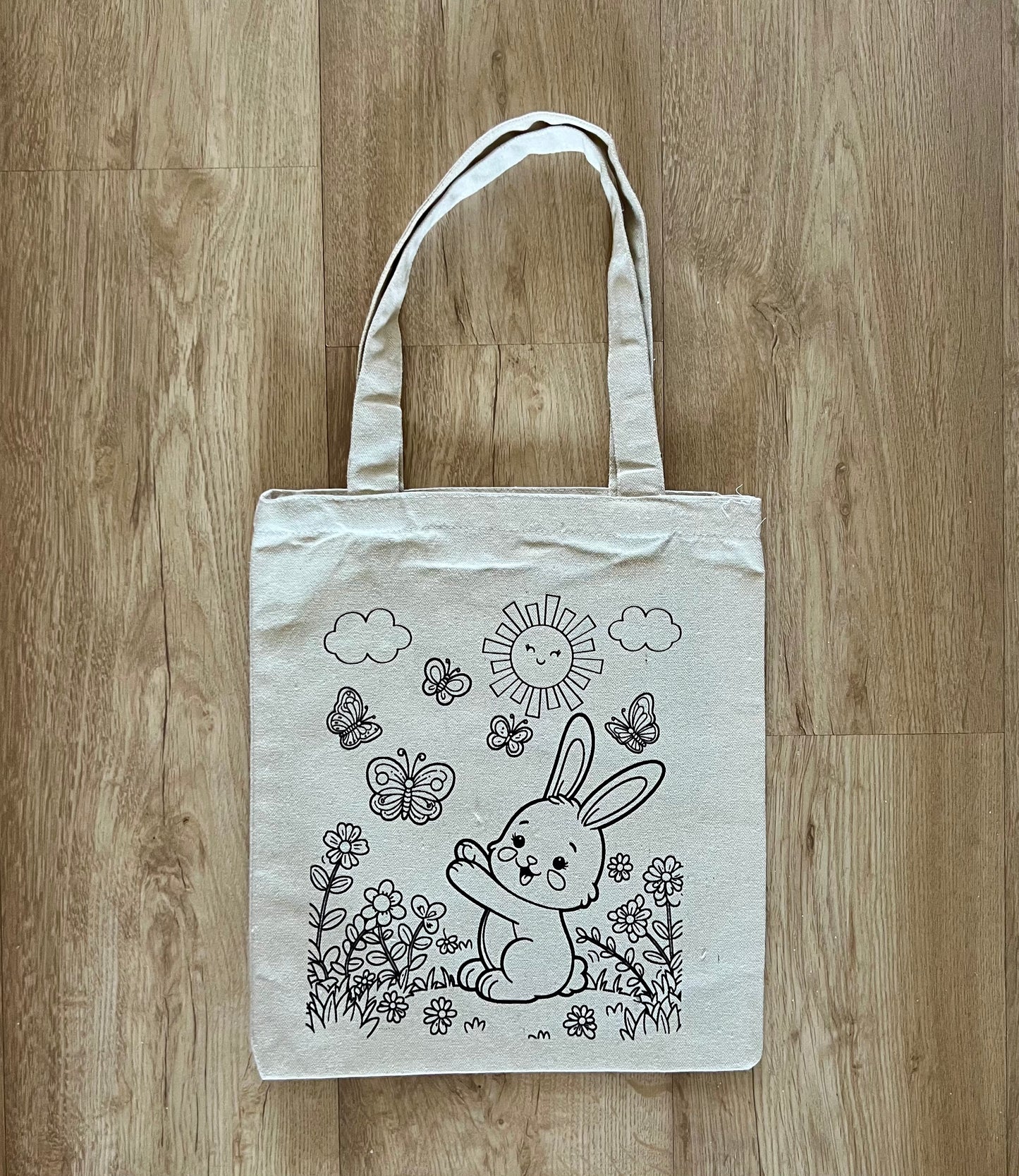 DIY Colouring Tote Bags