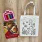 DIY Colouring Tote Bags