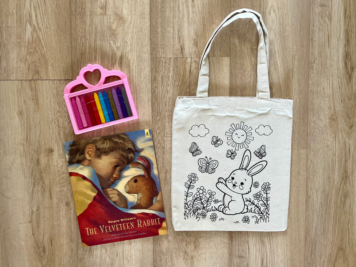 DIY Colouring Tote Bags