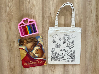 DIY Colouring Tote Bags