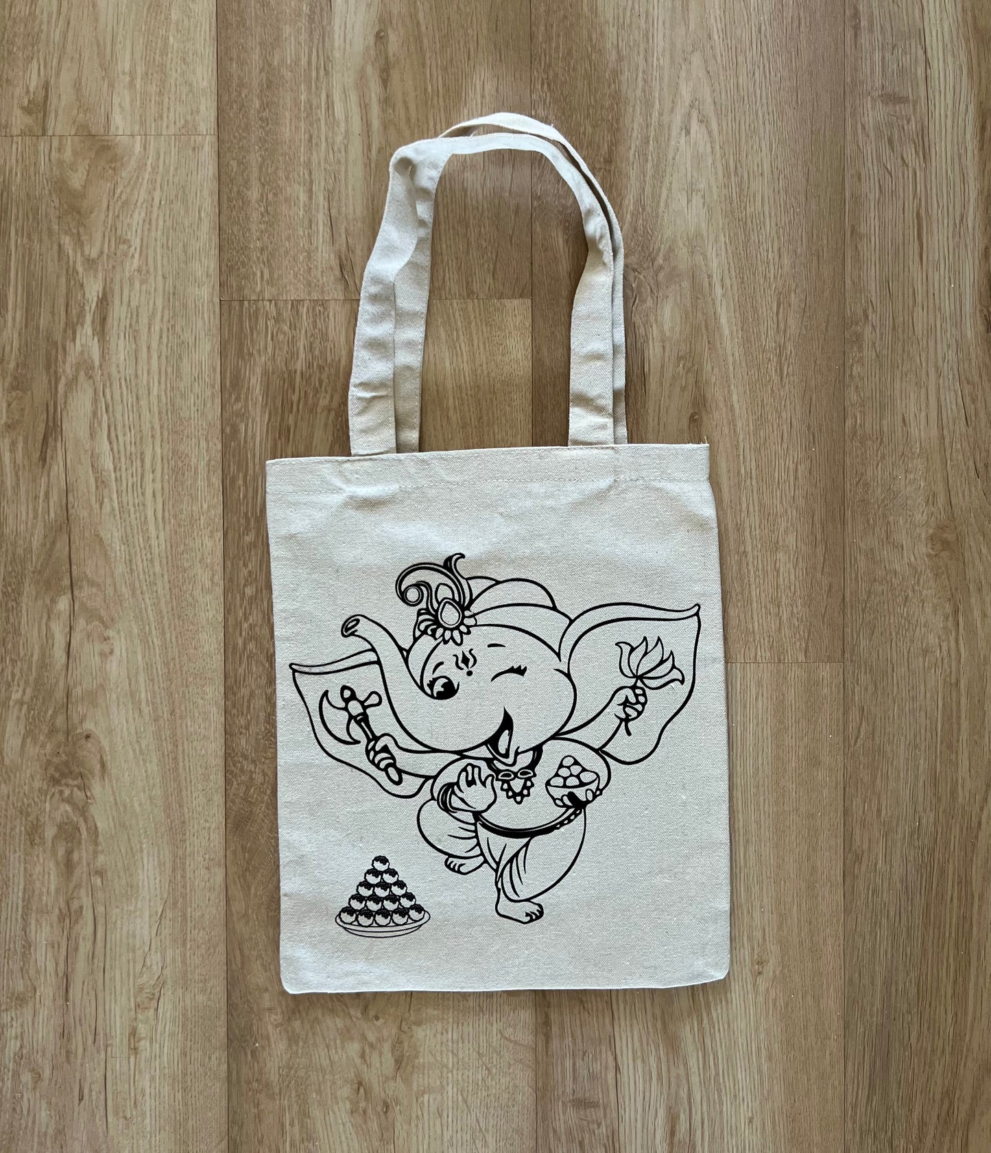 DIY Colouring Tote Bags