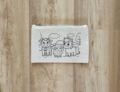 DIY Colouring Pouches