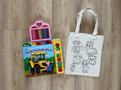 DIY Colouring Tote Bags