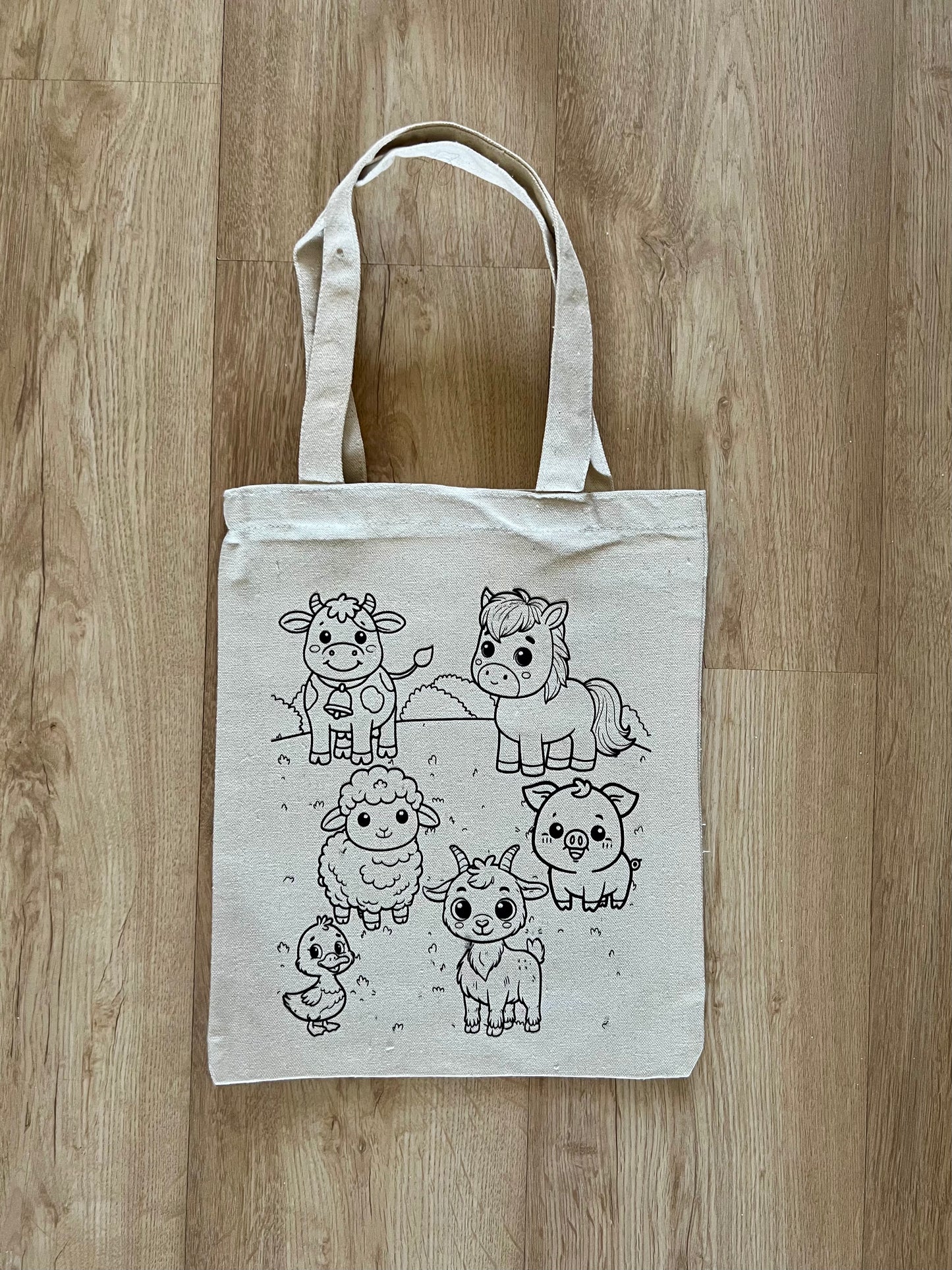 DIY Colouring Tote Bags