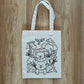 DIY Colouring Tote Bags