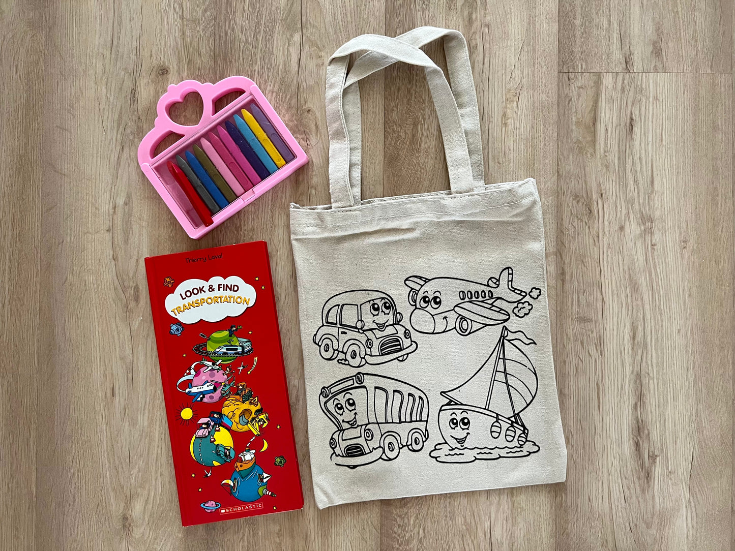 DIY Colouring Tote Bags